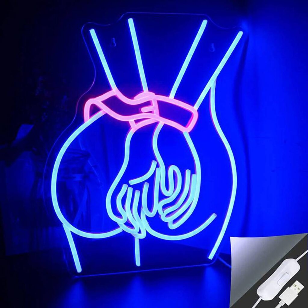 Beauty Girl butt neon sign