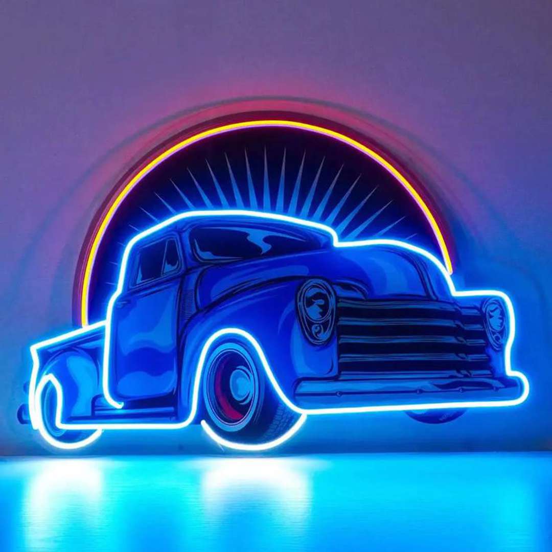 car neon light