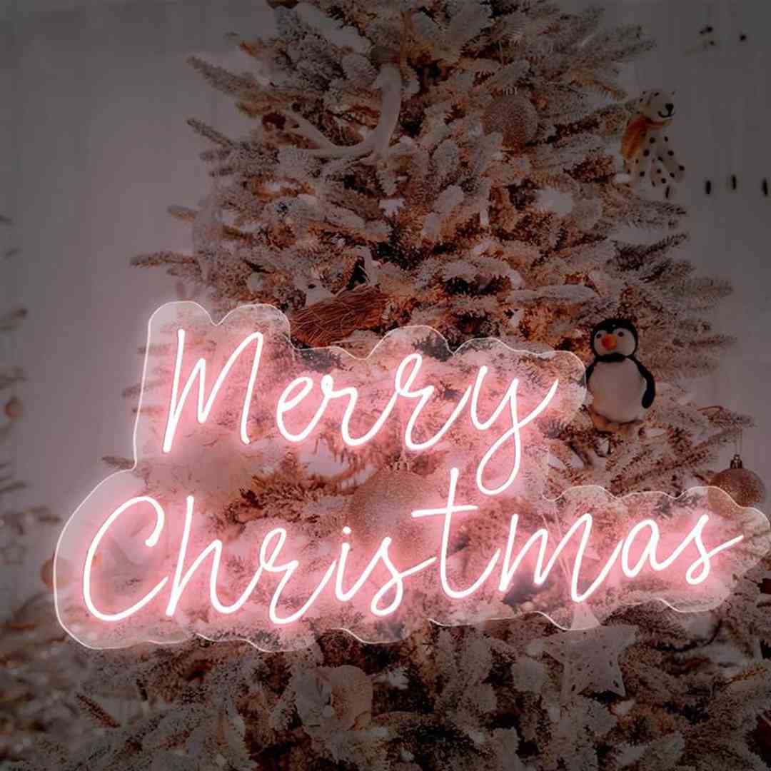 christmas neon sign