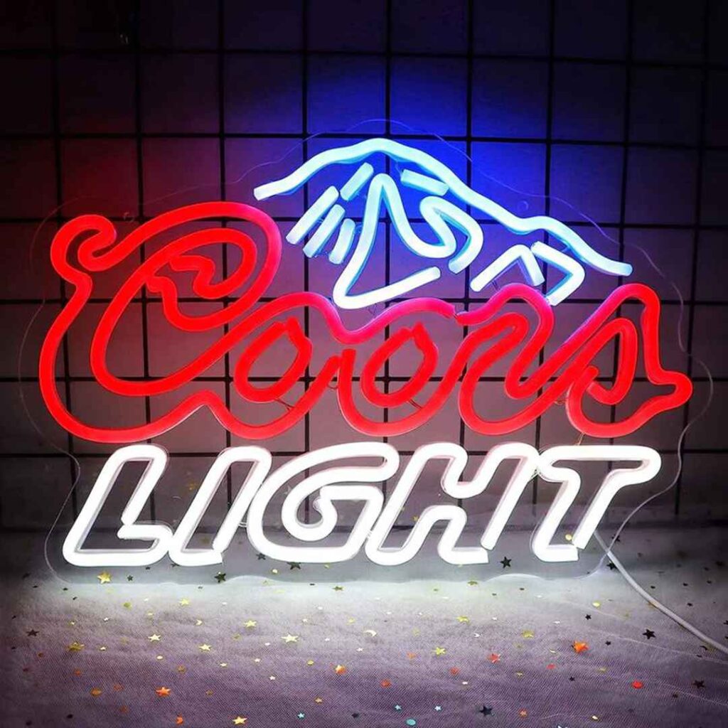 coors light bar sign