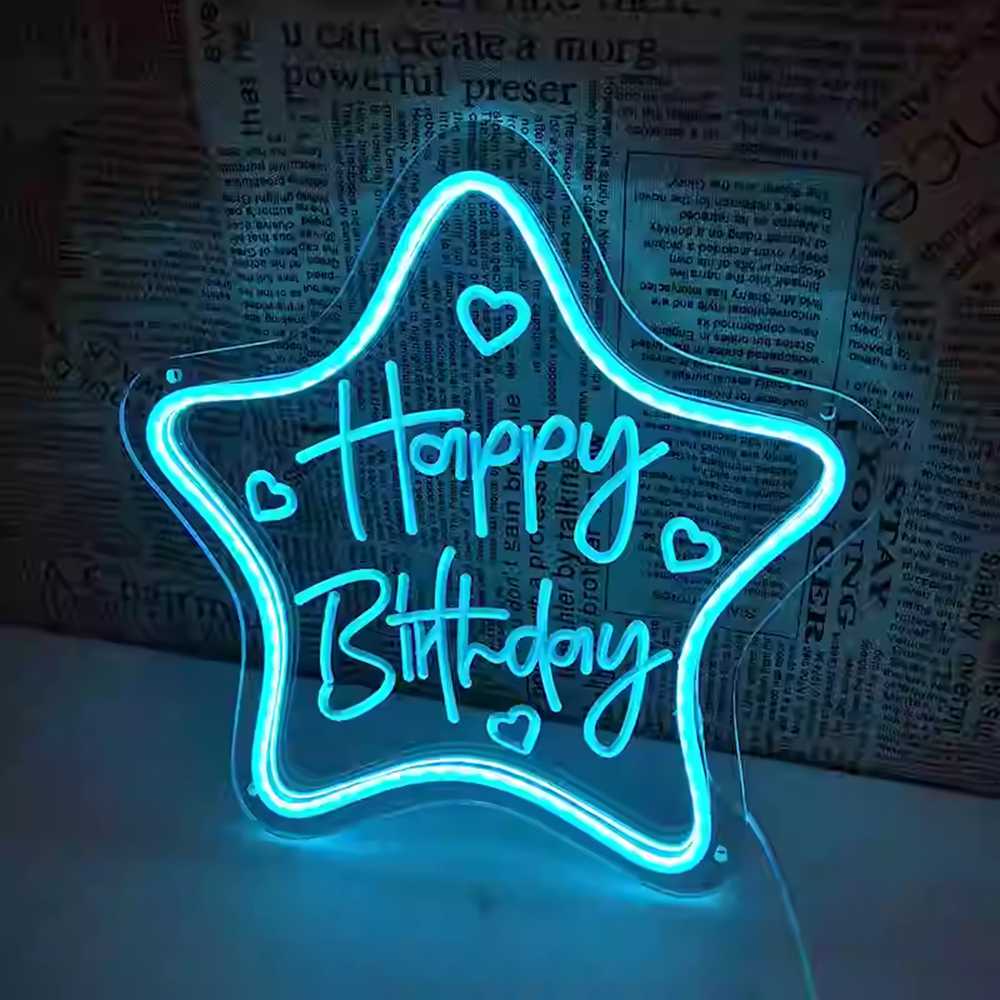 happy birthday light up sign