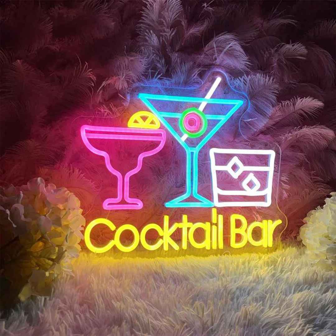 neon cocktail sign