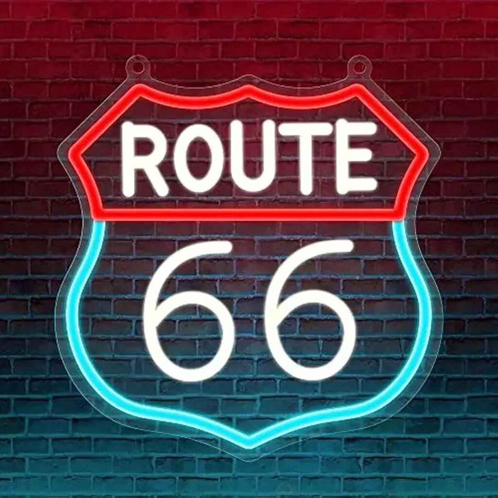 route 66 neon sign