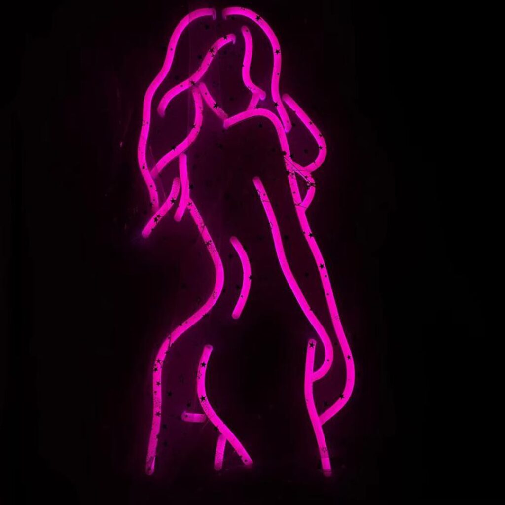 send nudes neon sign