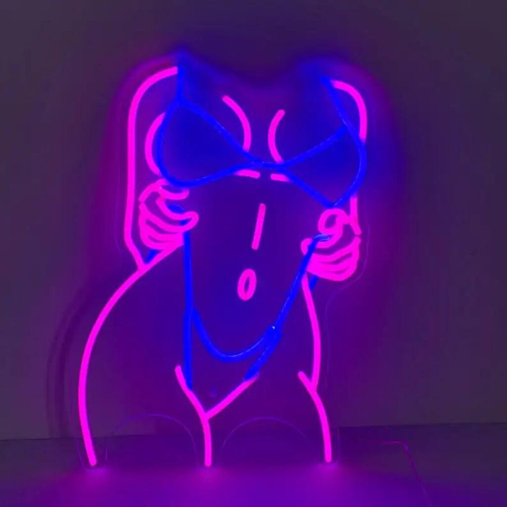 sexy lady neon sign