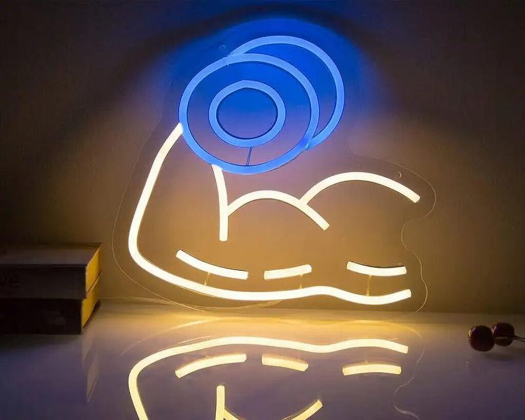 snail neon sign