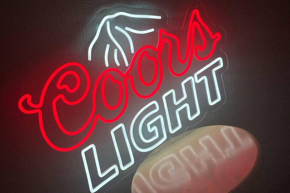 Coors Light neon