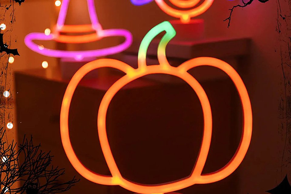 Halloween neon signs