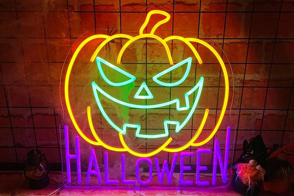 Halloween neon signs