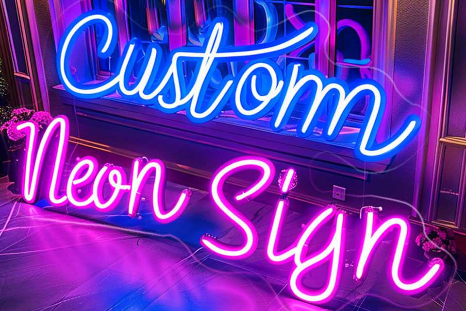 battery powered neon signs