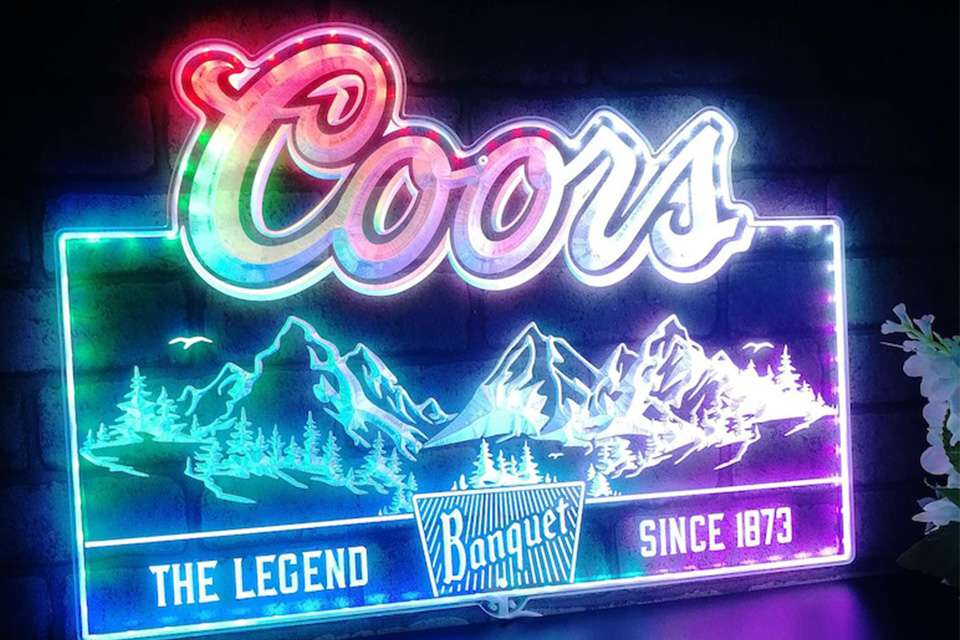 custom Coors Light neon sign