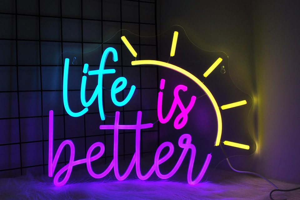 custom cursive neon signs