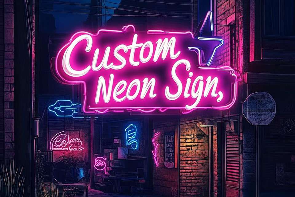 custom neon signs cheap