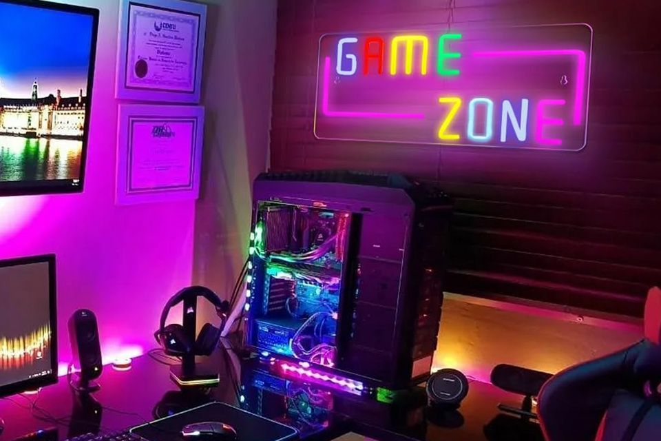 gaming neon signs