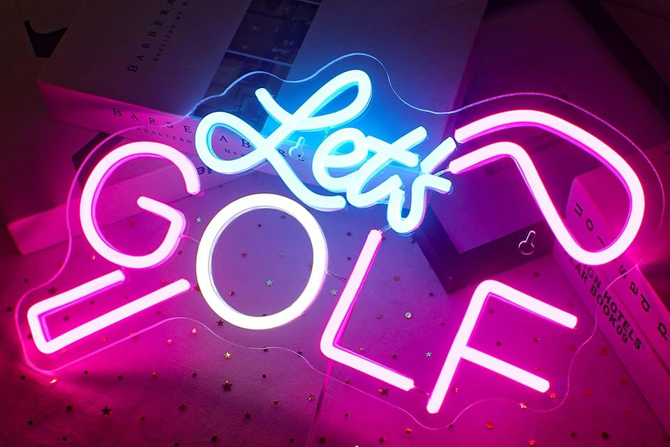 golf neon sign