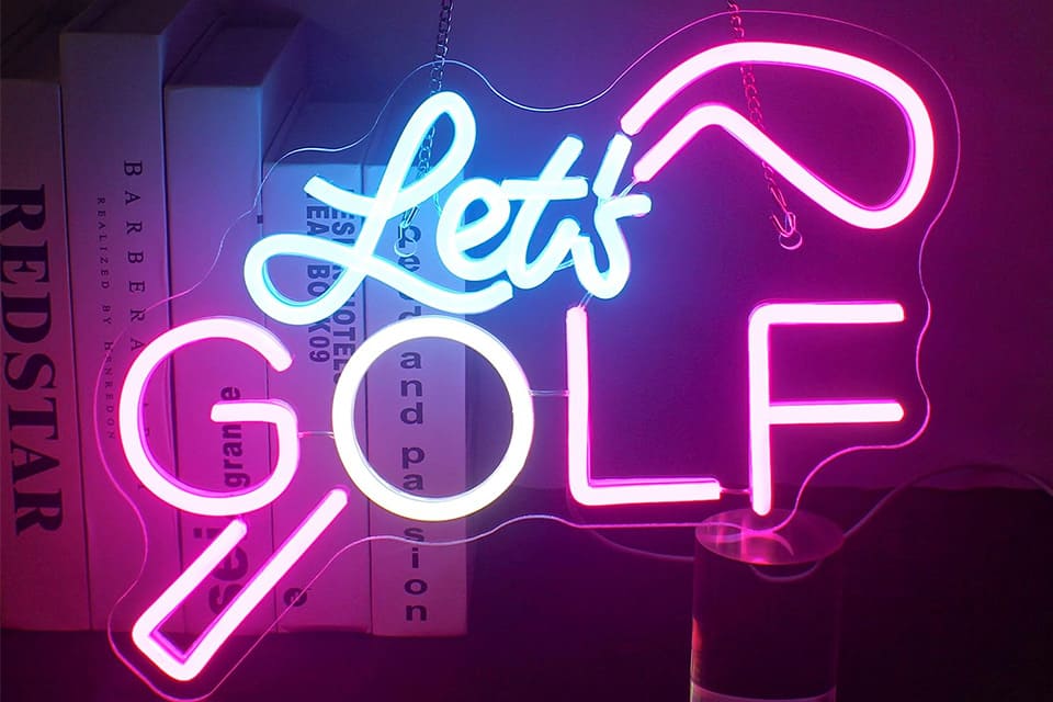 golf neon signs