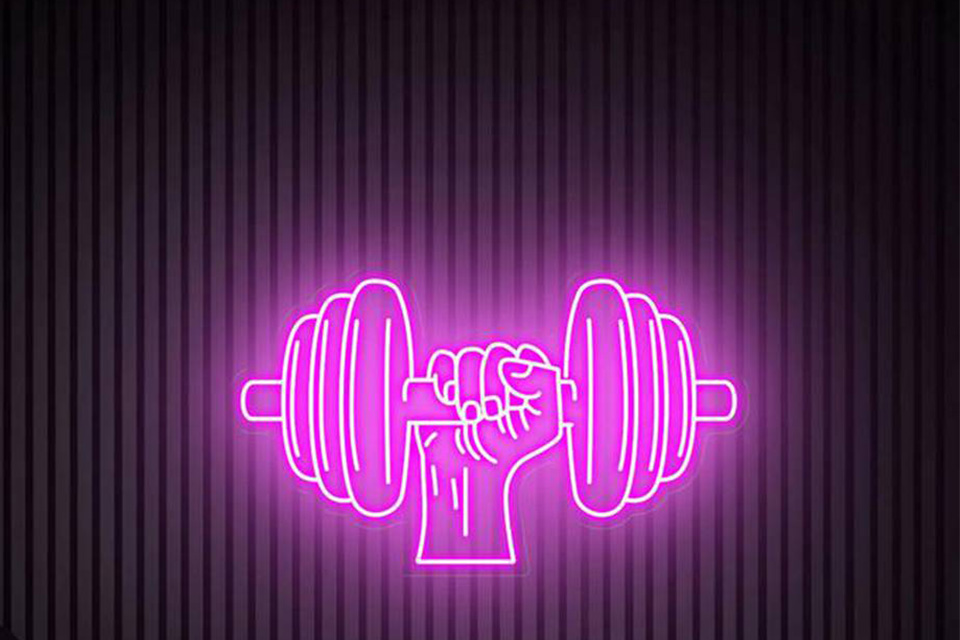 gym neon sign