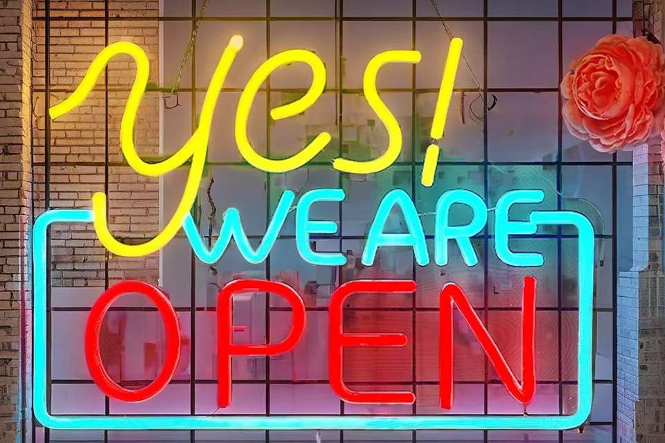 led open sign