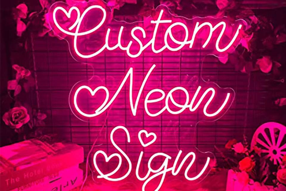 neon word signs 